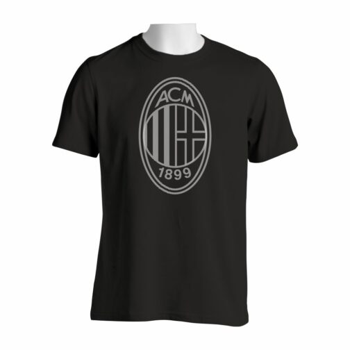 AC Milan Veliki Grb Crte Majica U Crnoj Boji
