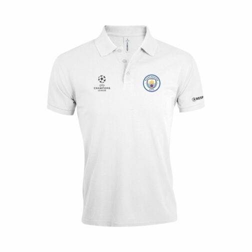 Manchester City Polo Majica U Beloj Boji