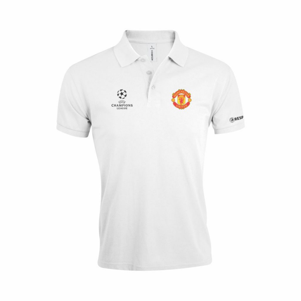 Manchester United Polo Majica U Beloj Boji