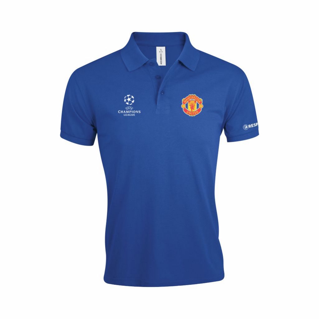 Manchester United Polo Majica U Plavoj Boji