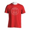 PSG Majica Crvene Boje Sa Printom Velikog Grba U Crtama