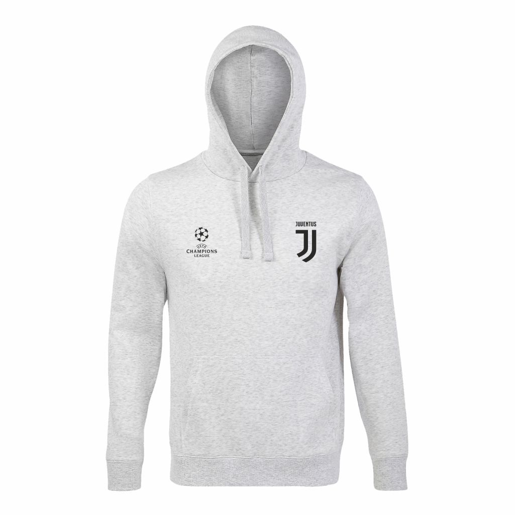 Juventus Duks Sa Kapuljačom U Svetlo Sivoj Boji
