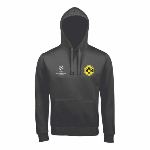 BVB Duks Sa Kapuljačom U Tamno Sivoj Boji