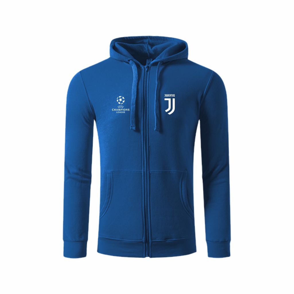 Juventus Zip Duks Sa Kapuljačom (Plavi) Juventus Zip Duks Sa Kapuljačom U Plavoj Boji