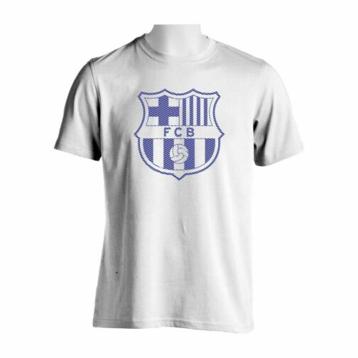 Barcelona Majica Veliki Grb U Beloj Boji