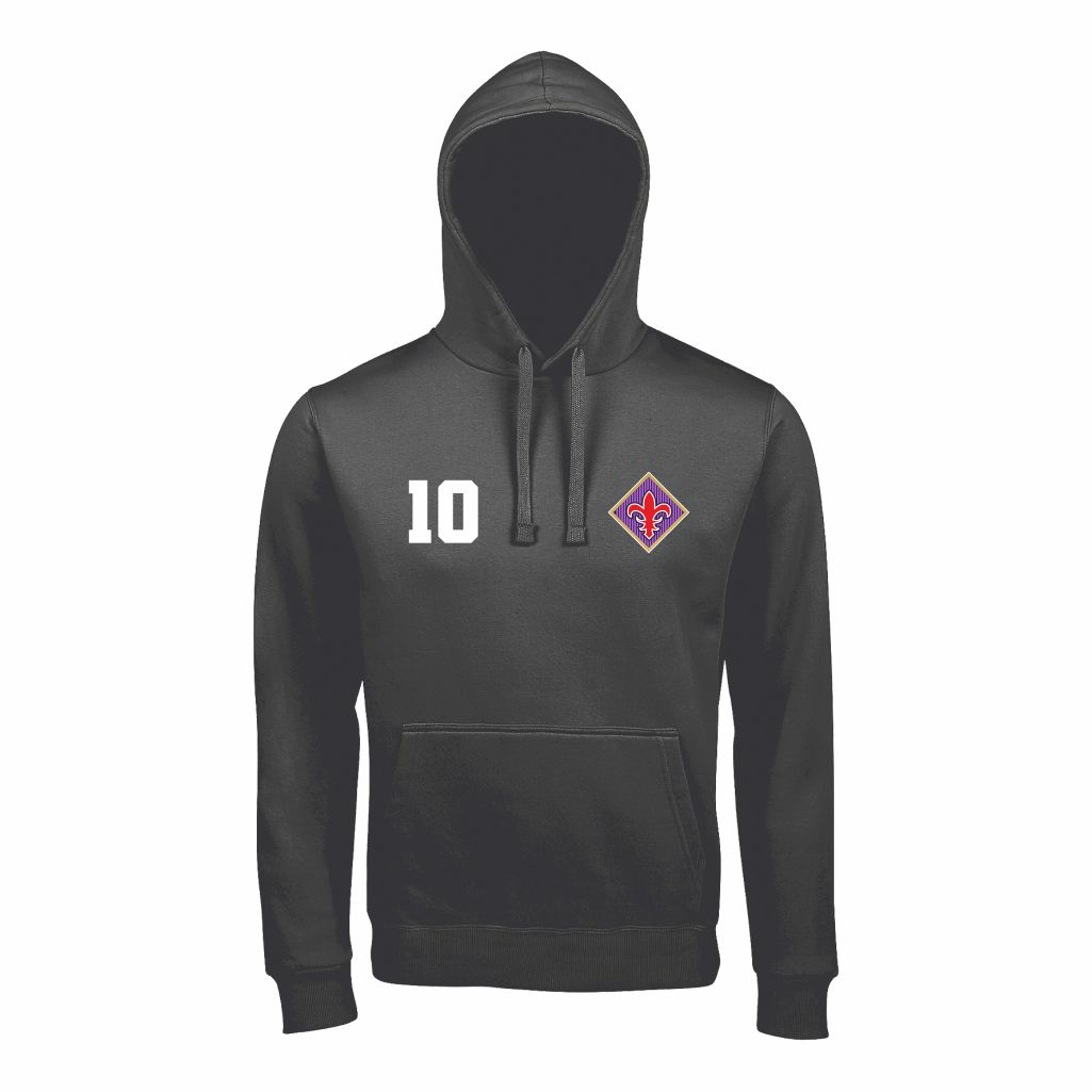 Fiorentina Duks Sa Kapuljačom U Tamno Sivoj Boji