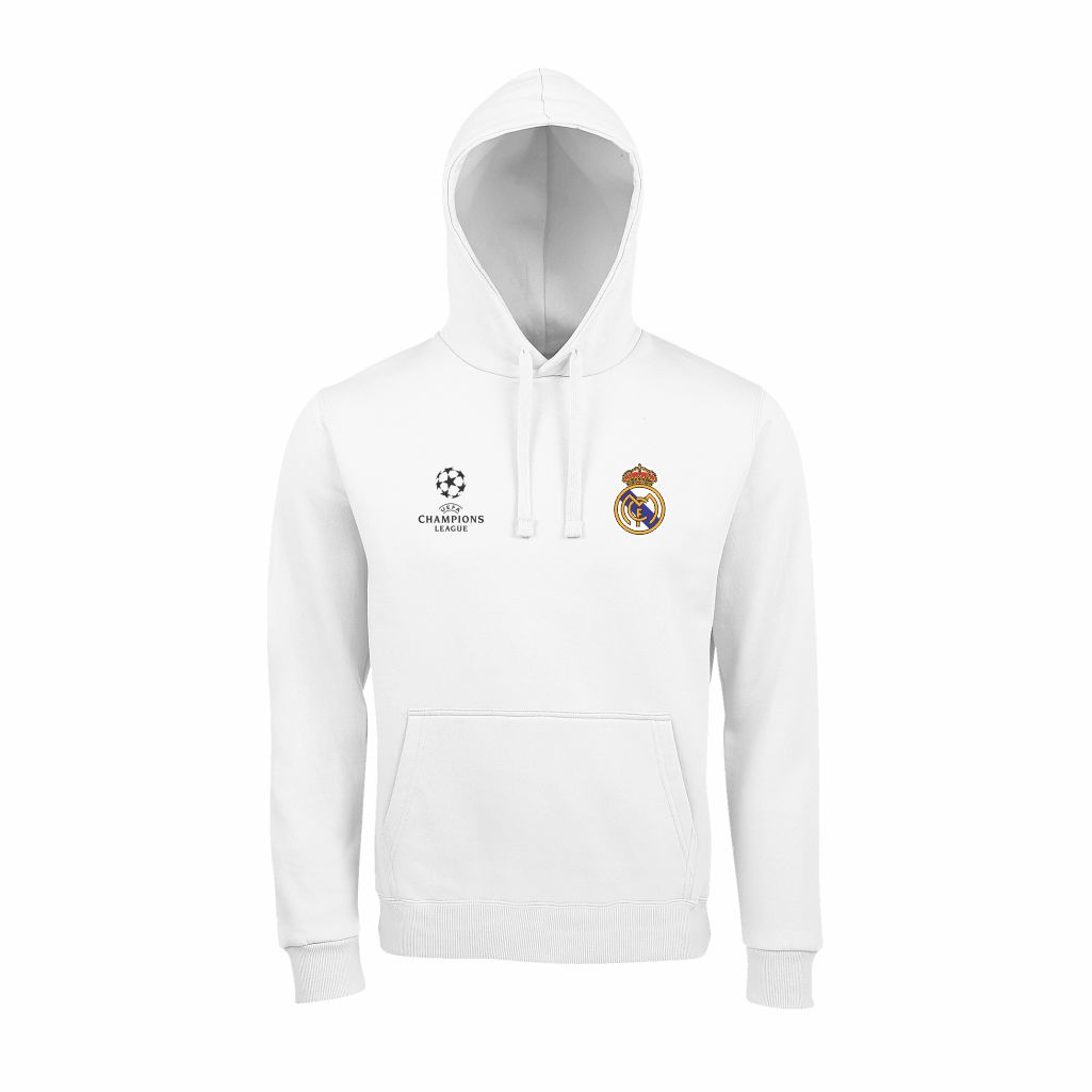 Real Madrid Duks Sa Kapuljačom (Beli) Real Madrid Duksa Sa Kapuljačom u Beloj Boji
