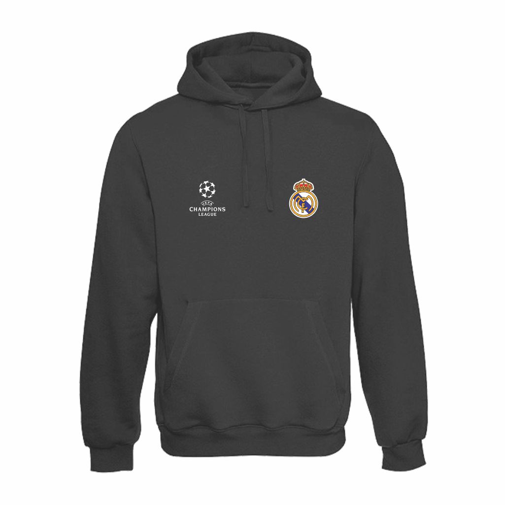 Real Madrid Duks Sa Kapuljačom (Tamno Sivi) Real Madrid Duksa Sa Kapuljačom u Tamno Sivoj Boji