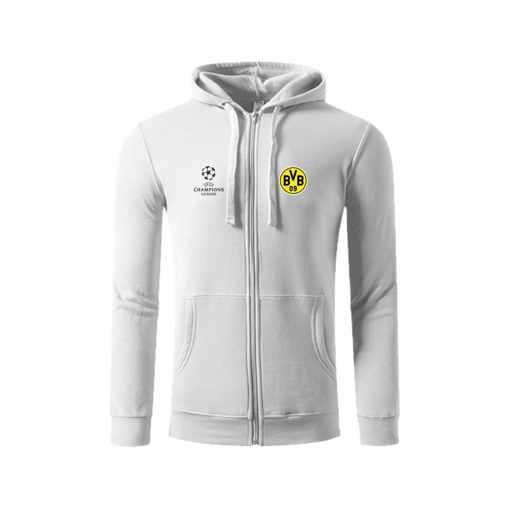 BVB Zip Duks Sa Kapuljačom U Beloj Boji