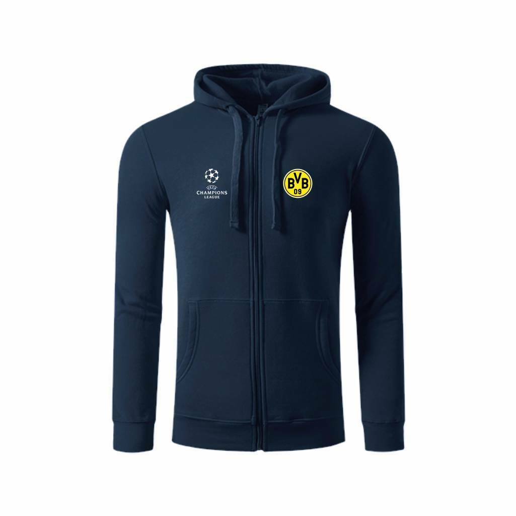 BVB Zip Duks Sa Kapuljačom U Teget Boji