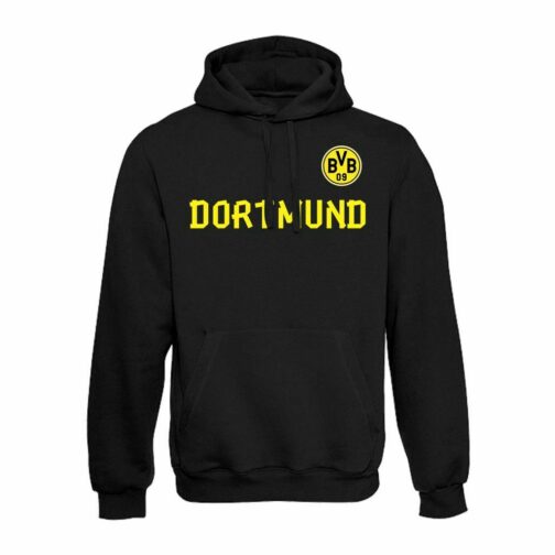 Dortmund Duks Sa Kapuljačom U Crnoj Boji