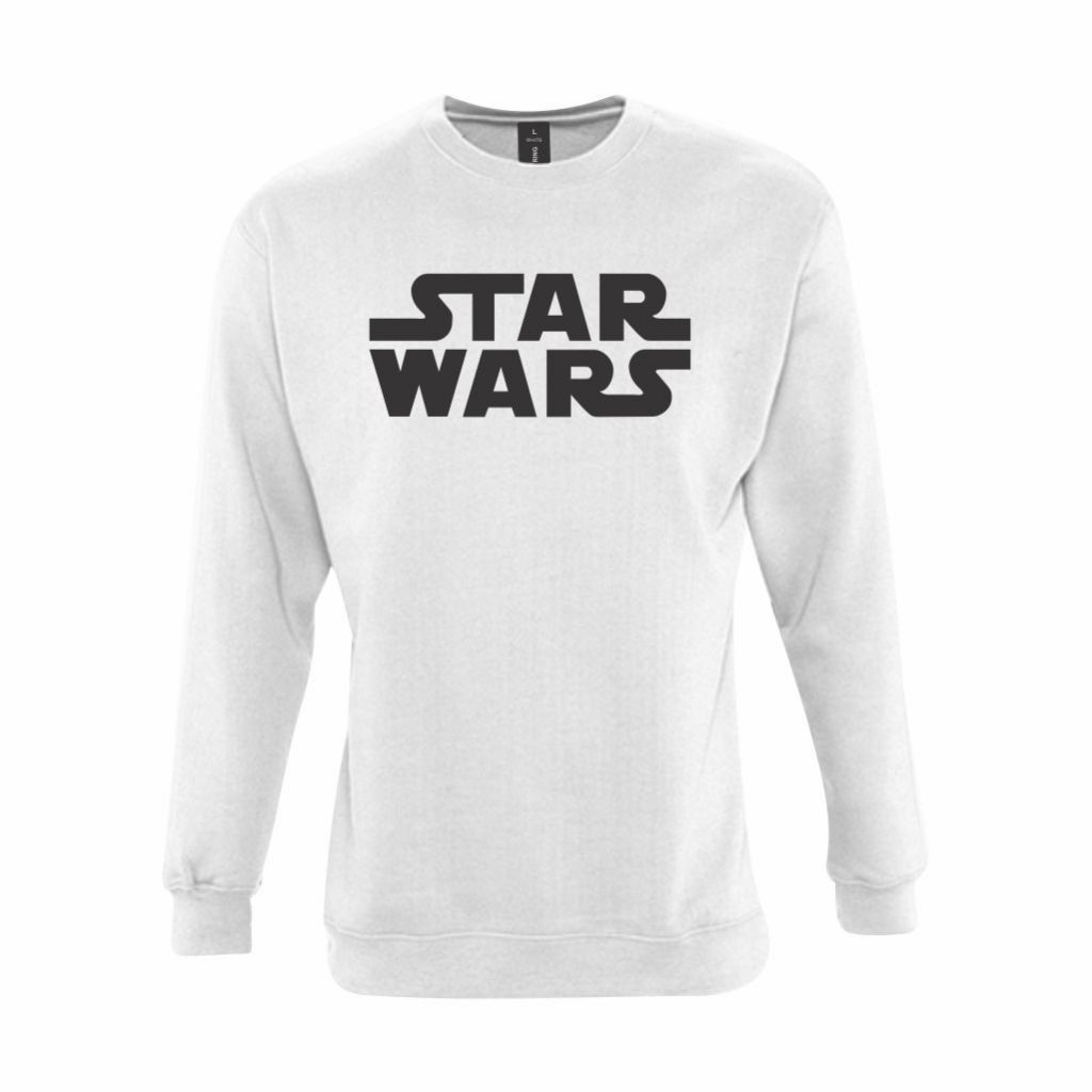 Star Wars Natpis Dukserica (Bela) Star Wars Natpis Dukserica