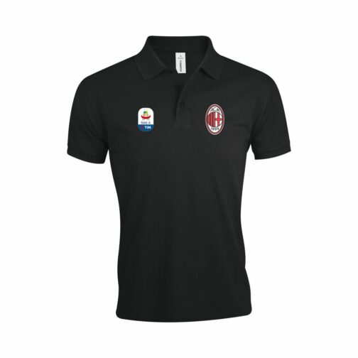 AC Milan Polo Majica (Crna) (Seria A)