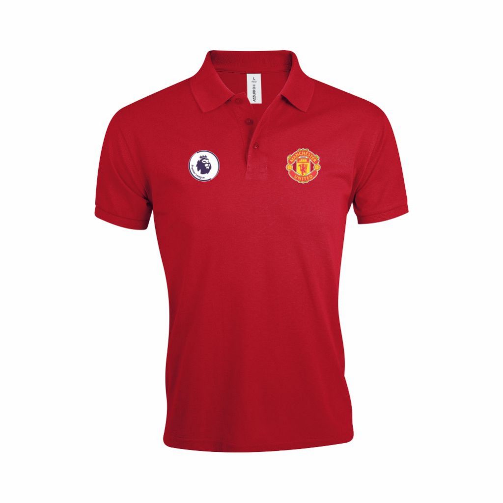 Manchester United Polo Majica U Crvenoj Boji I Sa Grbom Premier Lige