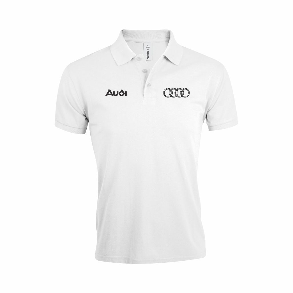 Audi Polo Majica (Bela) Audi Polo Majica U Beloj Boji