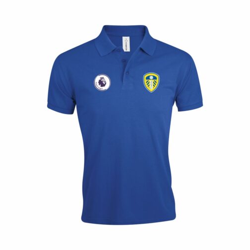 Leeds United Polo Majica U Plavoj Boji I Sa Grbom Premier Lige