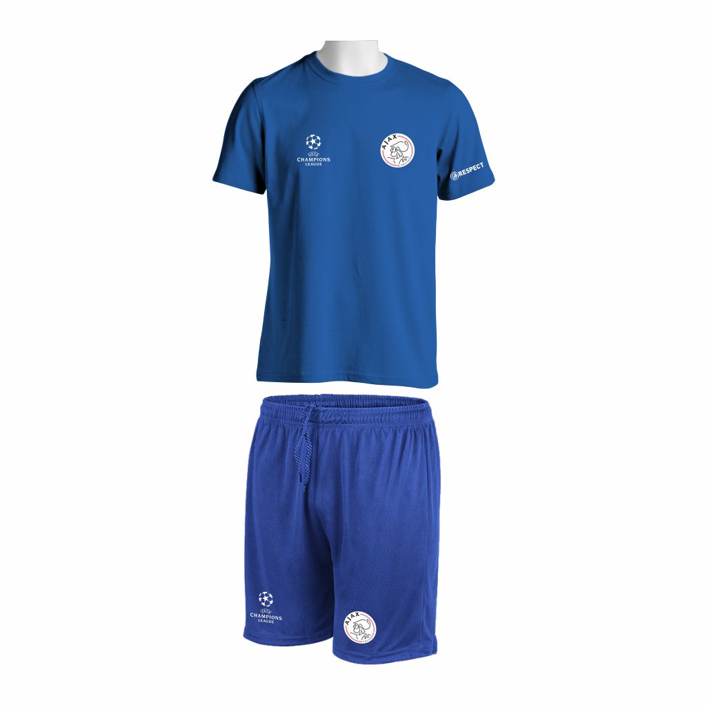 Trening Komplet Ajax v3 Trening Komplet Ajax je oprema za trening koji se sastoji od majice i šorca sa štampom grbova.