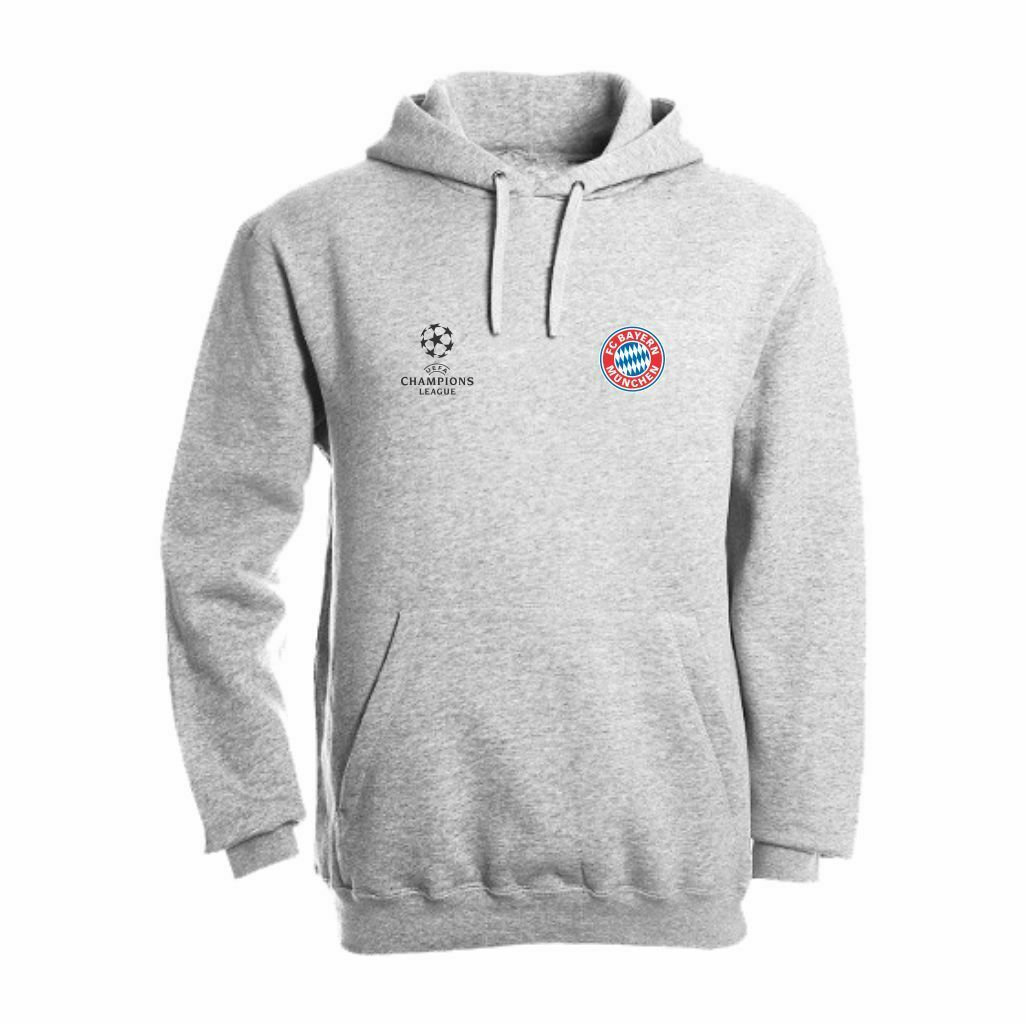 Bayern Munchen Duks Sa Kapuljačom U Svetlo Sivoj Boji