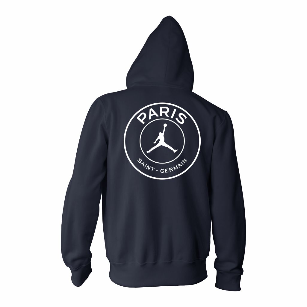 PSG Jordan Duks Sa Kapuljačom (Teget) (Leđa) PSG Jordan Duks Sa Kapuljačom U Teget Boji Leđa
