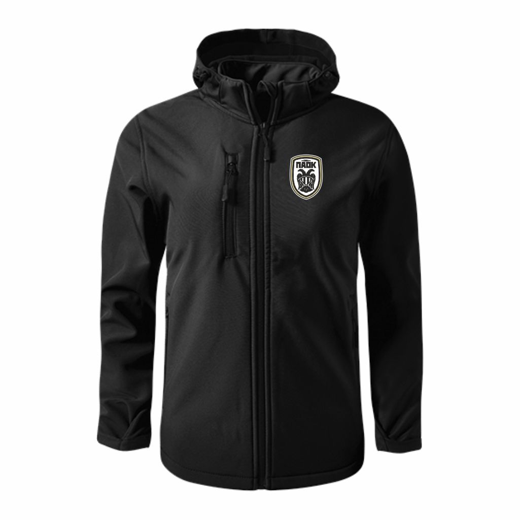PAOK Softshell Jakna (Crna) PAOK Softshell Jakna U Crnoj Boji