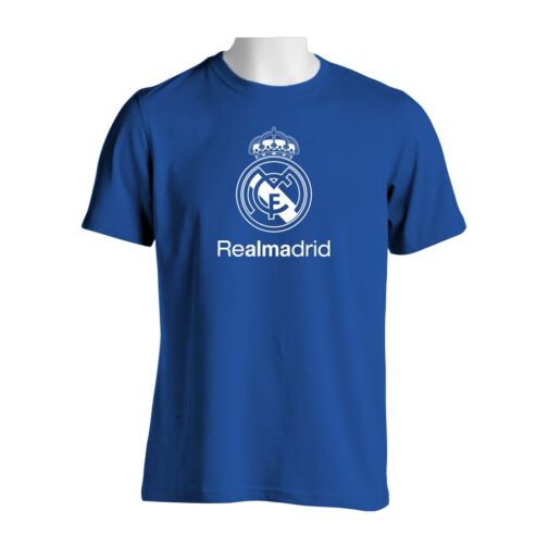 Real Madrid Grb i Natpis Majica U Plavoj Boji