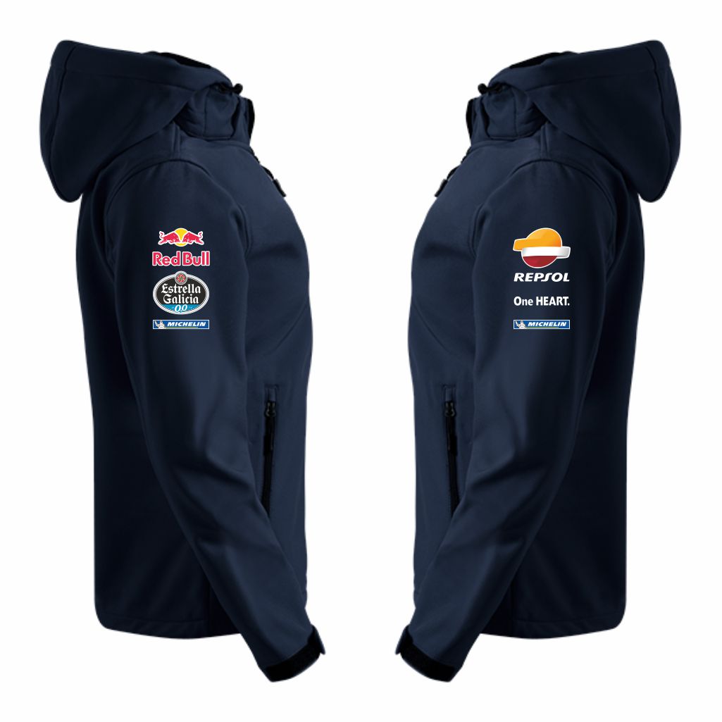 Honda Repsol Softshell Jakna (Teget) (Sa Strane) Honda Repsol Softshell Jakna U Teget Boji Slika Sa Strane