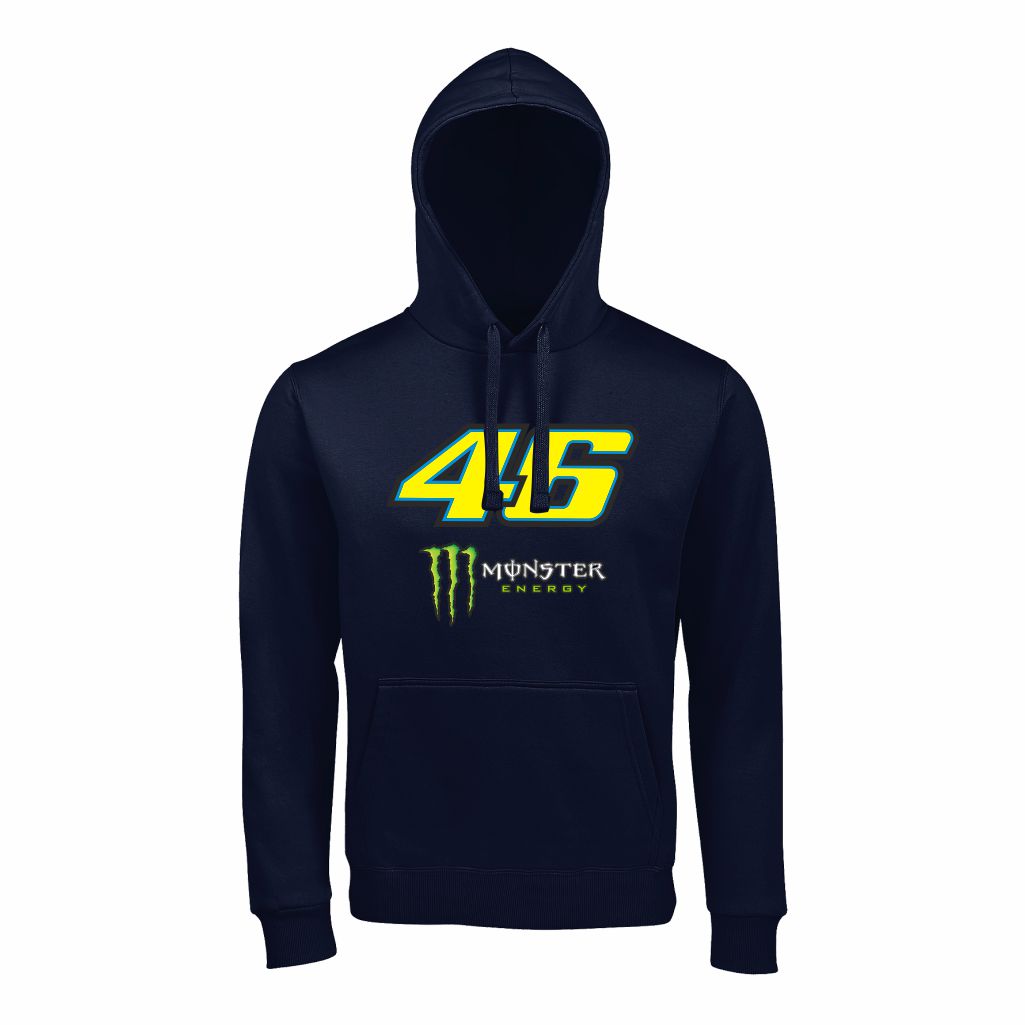 VR 46 Duks Sa Kapuljačom (Teget) VR 46 Duks Sa Kapuljačom U Teget Boji Pogled Napred