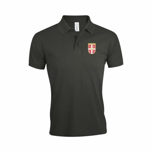 Srbija Polo Majica U Tamno Sivoj Boji