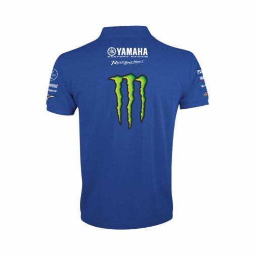 Yamaha Factory Racing Polo Majica Plave Boje pogled sa leđa