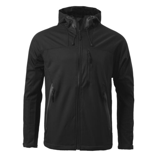 Black Peak Softshell Jakna Crne Boje Pogled napred