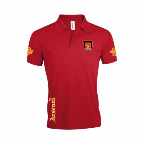 The Gunners Polo Majica Crvene Boje pogled napred