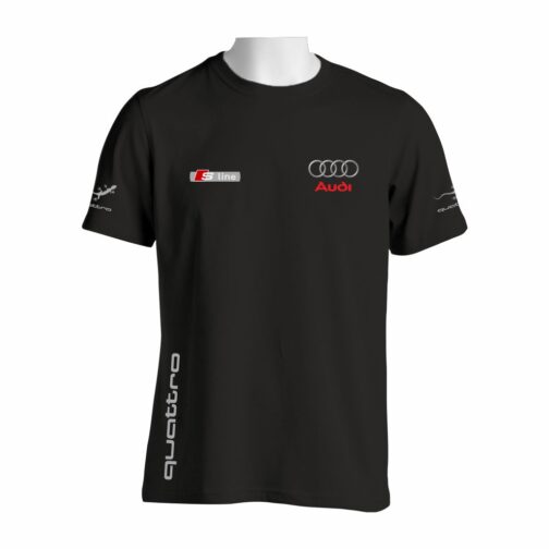 Audi S Line Majica Crne Boje Pogled Napred