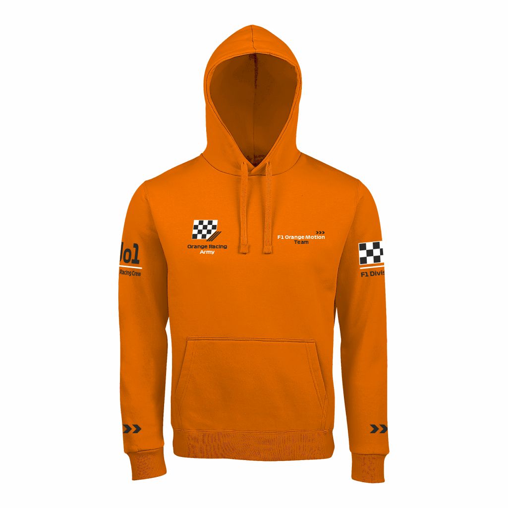 F1 Orange Motion Team Duks Sa Kapuljačom U Narandžastoj Boji