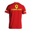 F1 Horse Team Majica Crvene Boje Pogled Sa Leđa