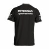 F1 Mercedes Majica Crne Boje Pogled sa Leđa